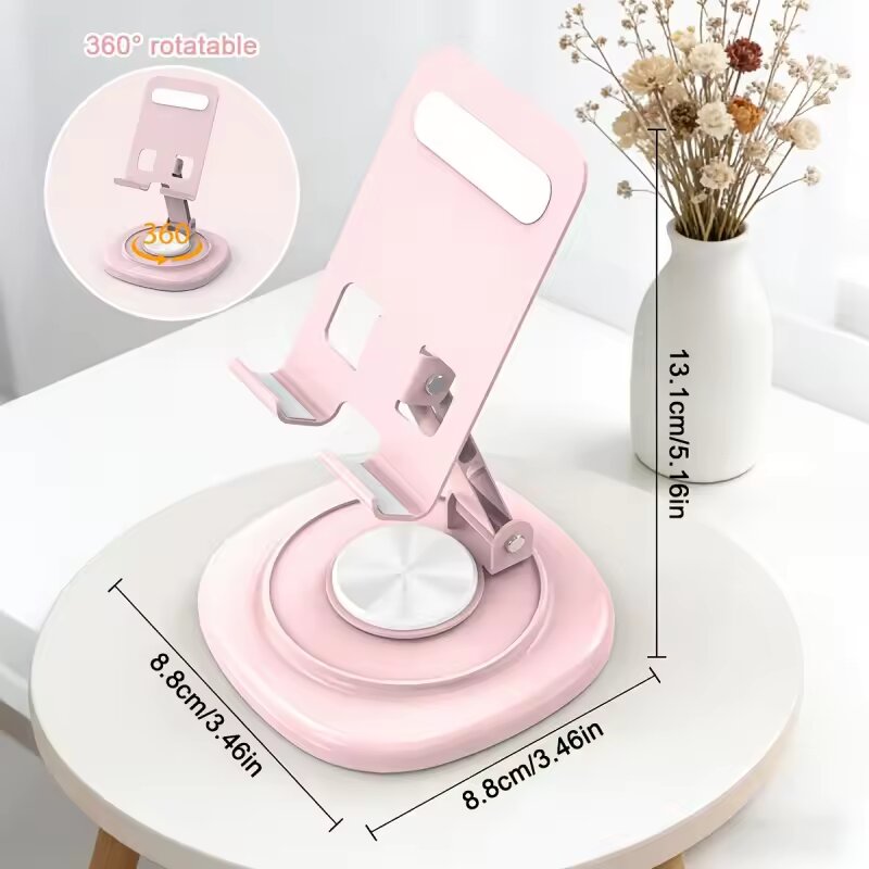 Desk Setup Table - 360 Degree Rotatable Foldable Desktop Phone