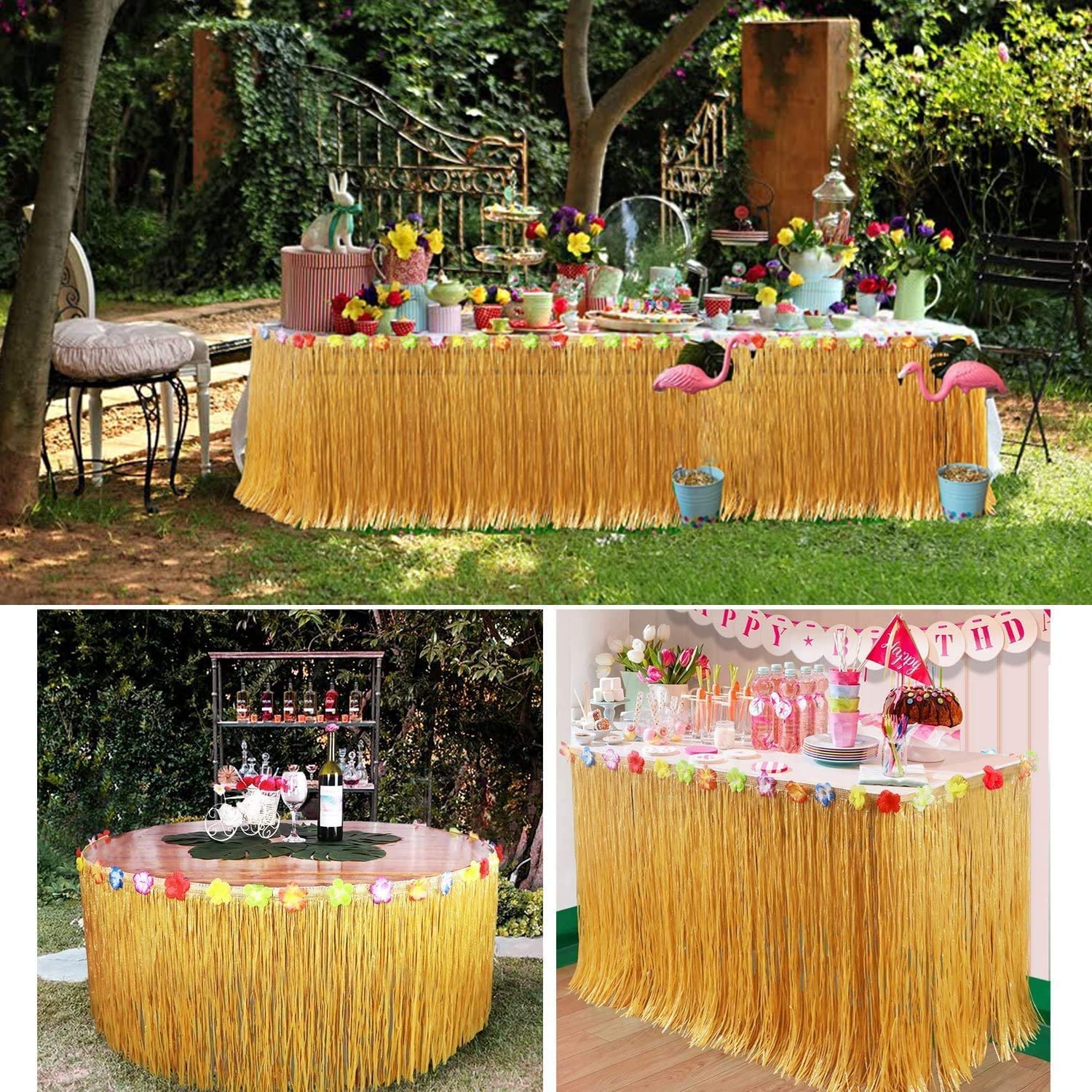 Straw Color Luau Grass Table S - Desk Setup Plants review and price