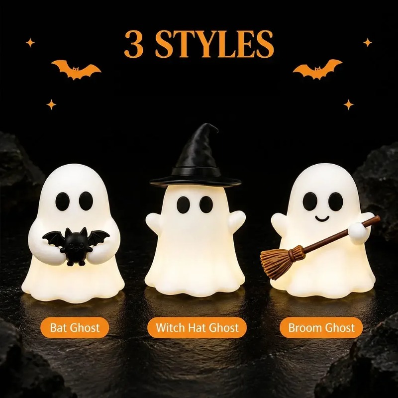 1-5PCS Glow in Dark Mini Ghost - Desk Setup Shelves review and price