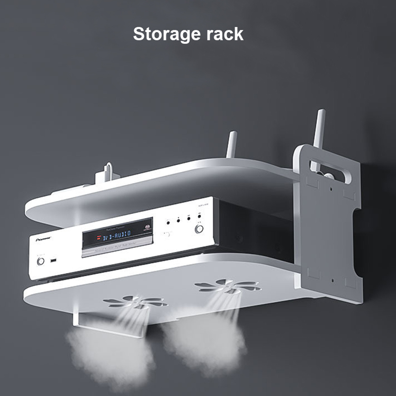 Wall-Mounted Router Cable Orga - Desk Setup Shelves review and price