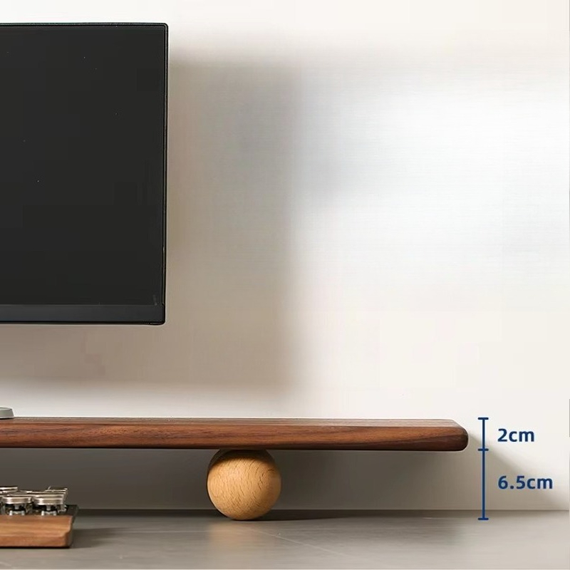 Solid Wood Monitor Riser Lapto - Desk Setup Monitor And Laptop review and price