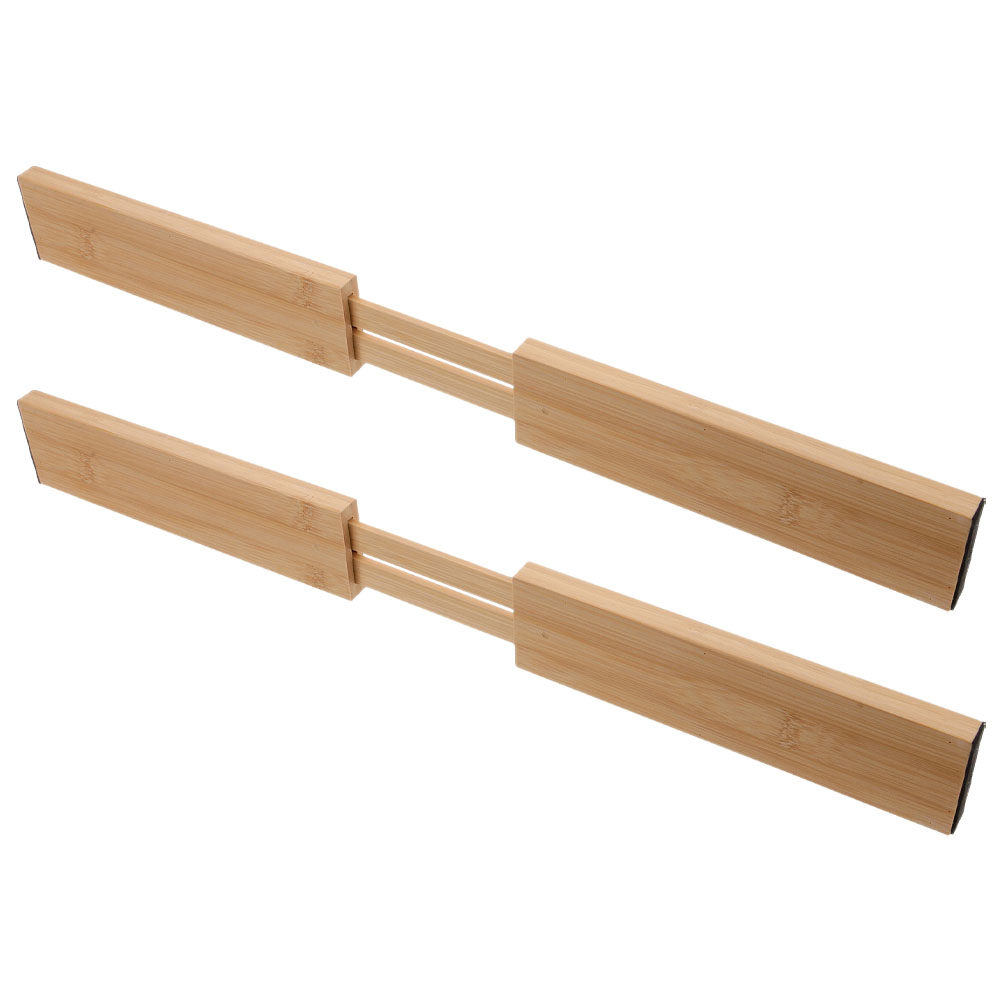 2Pcs Bamboo Drawer Dividers Ad - Drawer Organizer Bamboo review and price