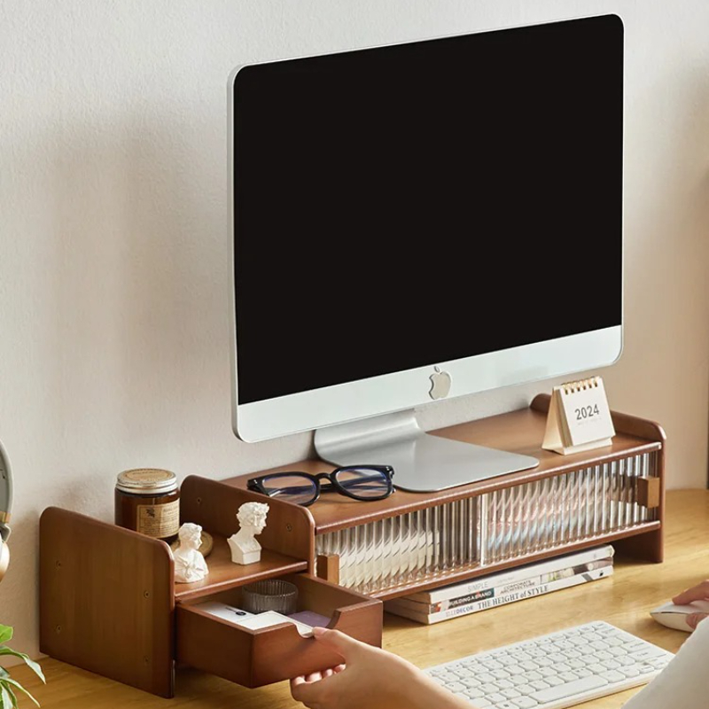 ‌Monitor Stand with Drawer-Adj - Drawer Organizer Bamboo review and price
