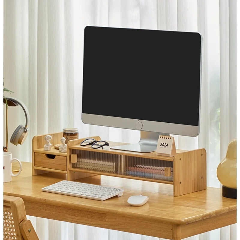 ‌Monitor Stand with Drawer-Adj - Drawer Organizer Bamboo review and price
