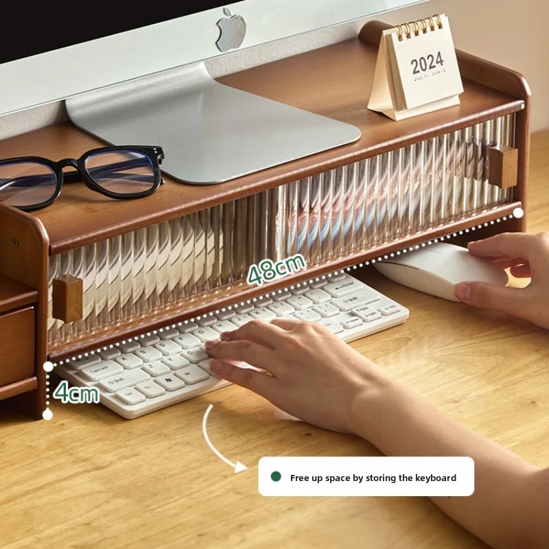 ‌Monitor Stand with Drawer-Adj - Drawer Organizer Bamboo review and price