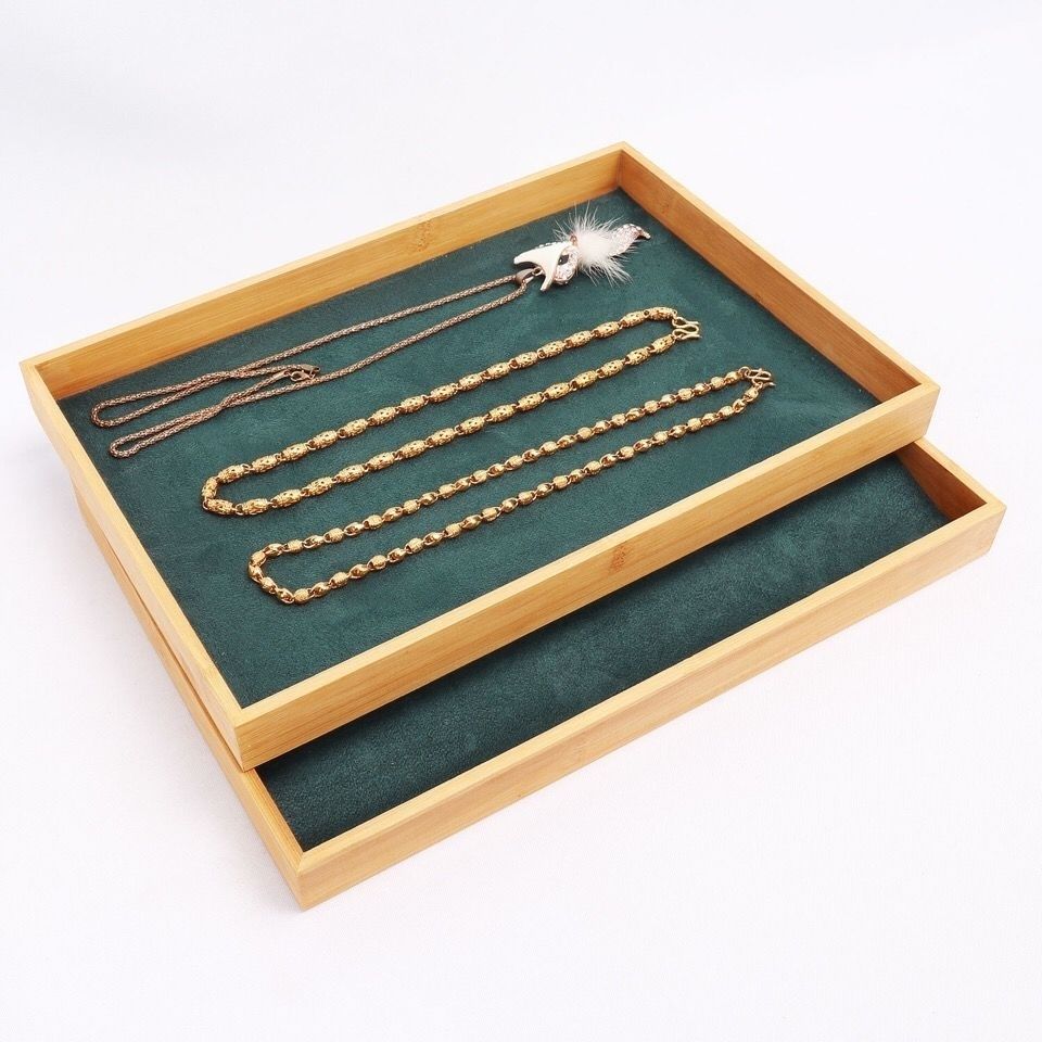 Dark Green Velvet Bamboo Jewel - Drawer Organizer Bamboo review and price