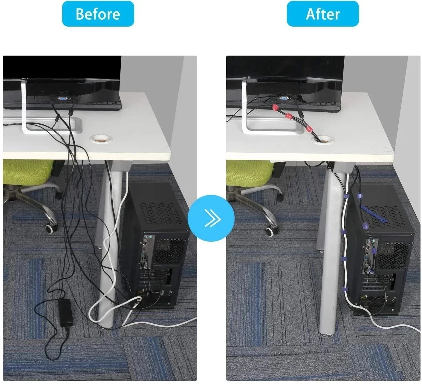 10/30/50PCS USB Cable Organize - Cable Box Organizer review and price