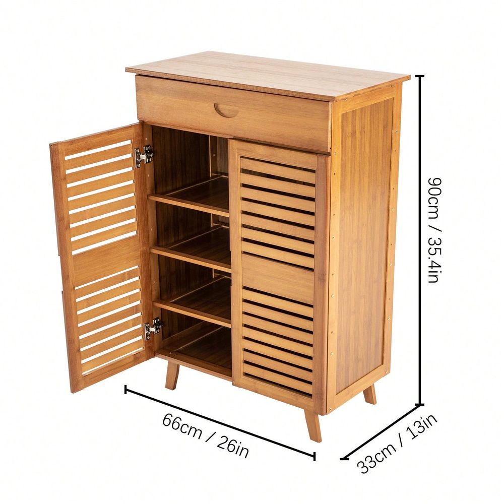 Bamboo Shoe Cabinet With 2 Doo - Drawer Organizer Bamboo review and price