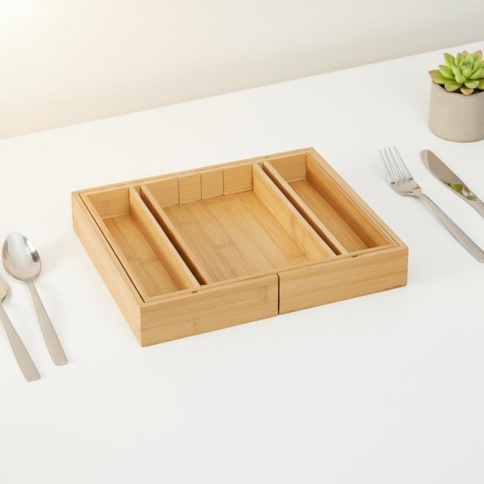 Adjustable Bamboo Utensil Draw - Drawer Organizer Bamboo review and price