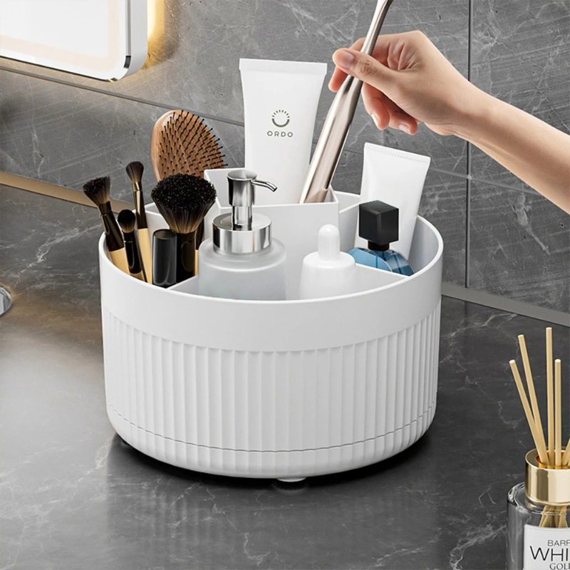 360 ° Table Top Rotary Makeup  - Desk Setup Shelves review and price