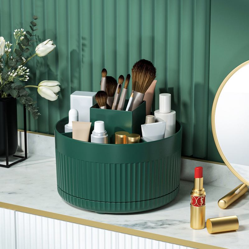 360 ° Table Top Rotary Makeup  - Desk Setup Shelves review and price