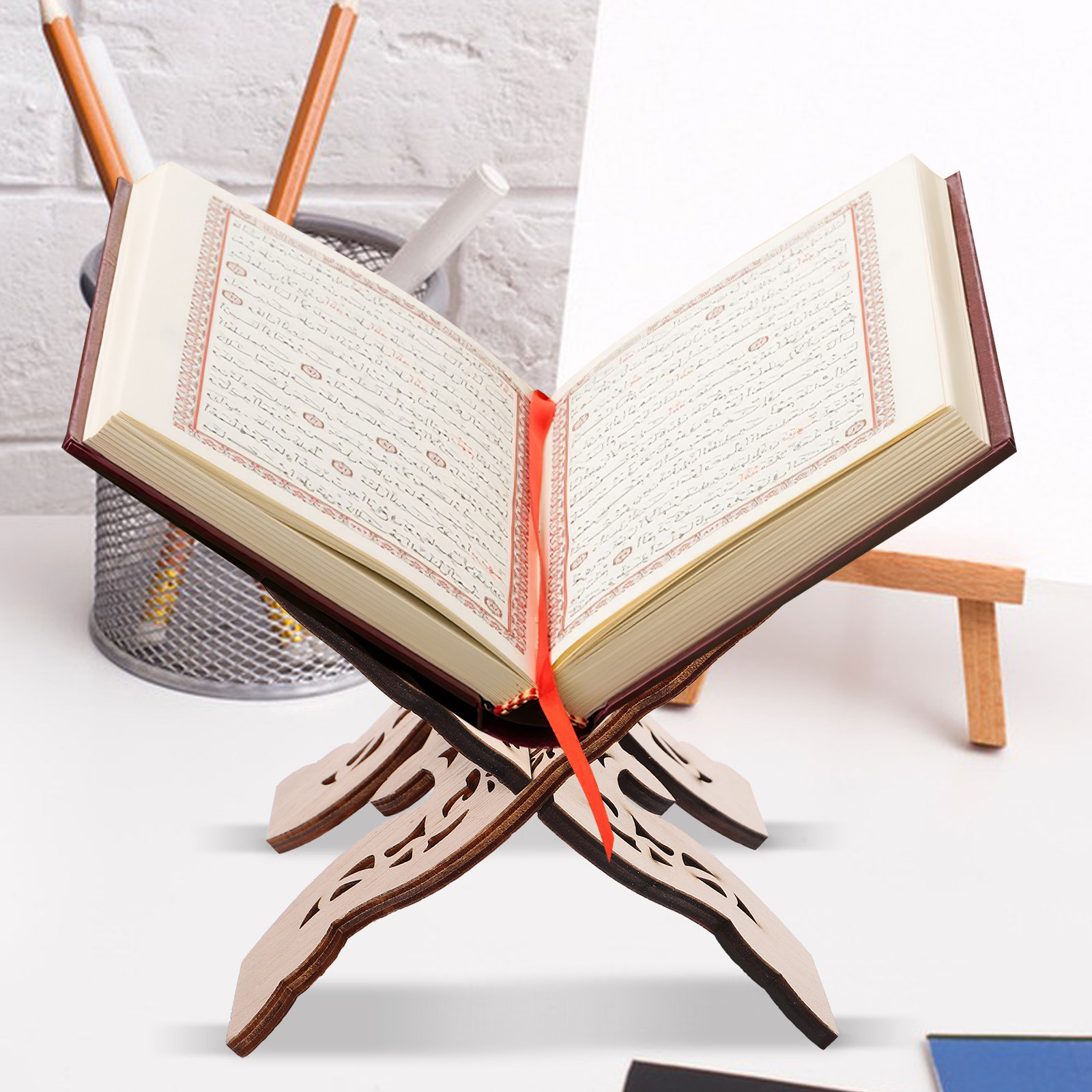 Wooden Desktop Reading Stand B - Desk Setup Shelves review and price