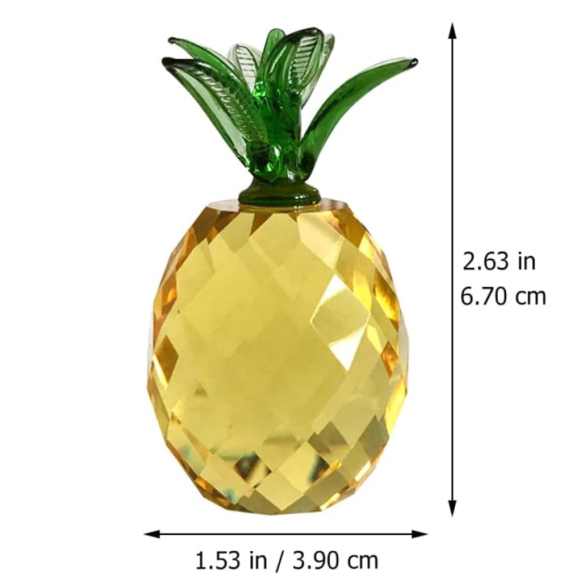 Crystal fruit Paperweight with - Desk Setup Plants review and price