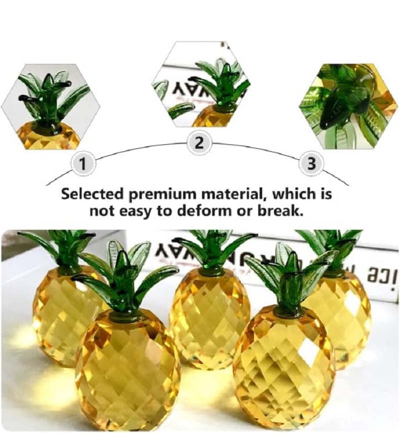 Crystal fruit Paperweight with - Desk Setup Plants review and price