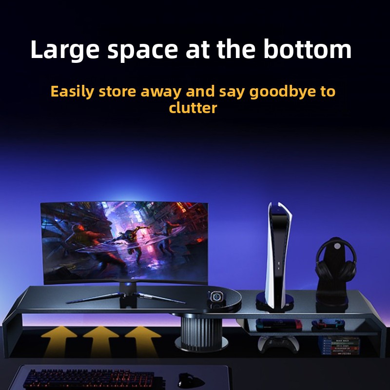 Gaming Dual Monitor Stand Offi - Desk Setup Monitor And Laptop review and price