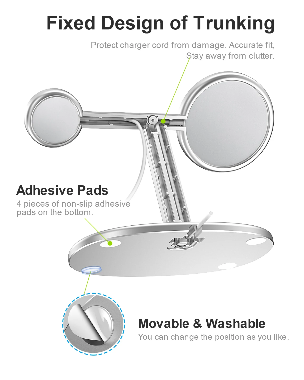 EWA 2-in-1 Desktop Phone Stand - Desk Setup Table review and price