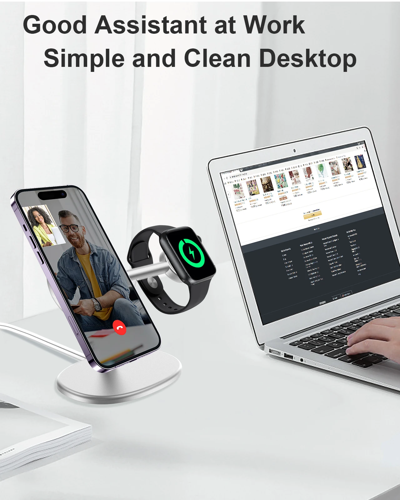 EWA 2-in-1 Desktop Phone Stand - Desk Setup Table review and price