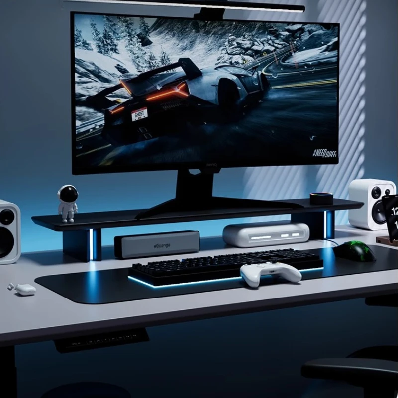RGB Monitor Stand Ergonomic Co - Desk Setup Monitor And Laptop review and price
