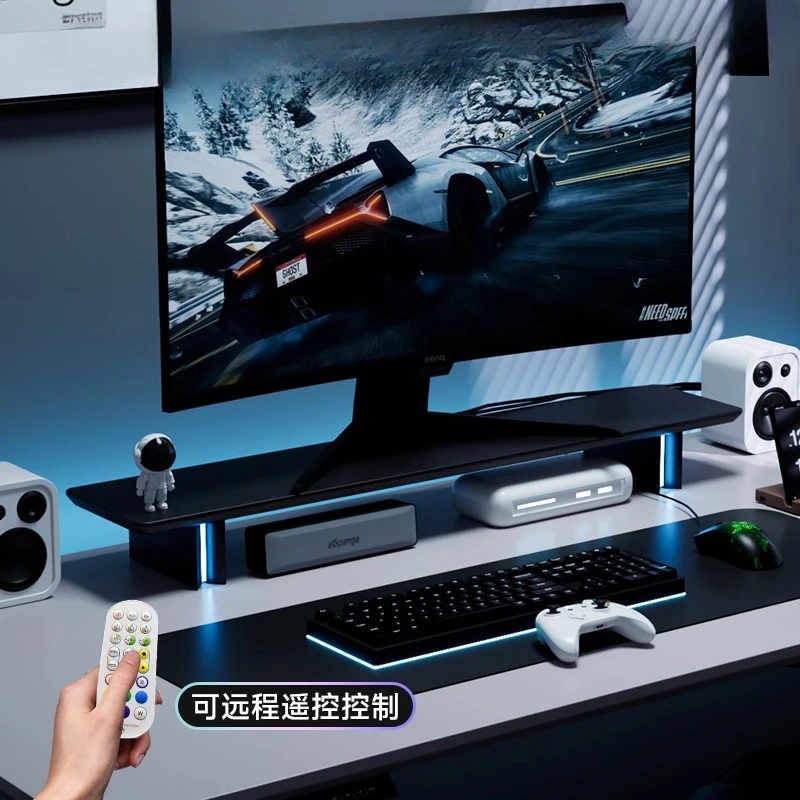 RGB Monitor Stand Ergonomic Co - Desk Setup Monitor And Laptop review and price
