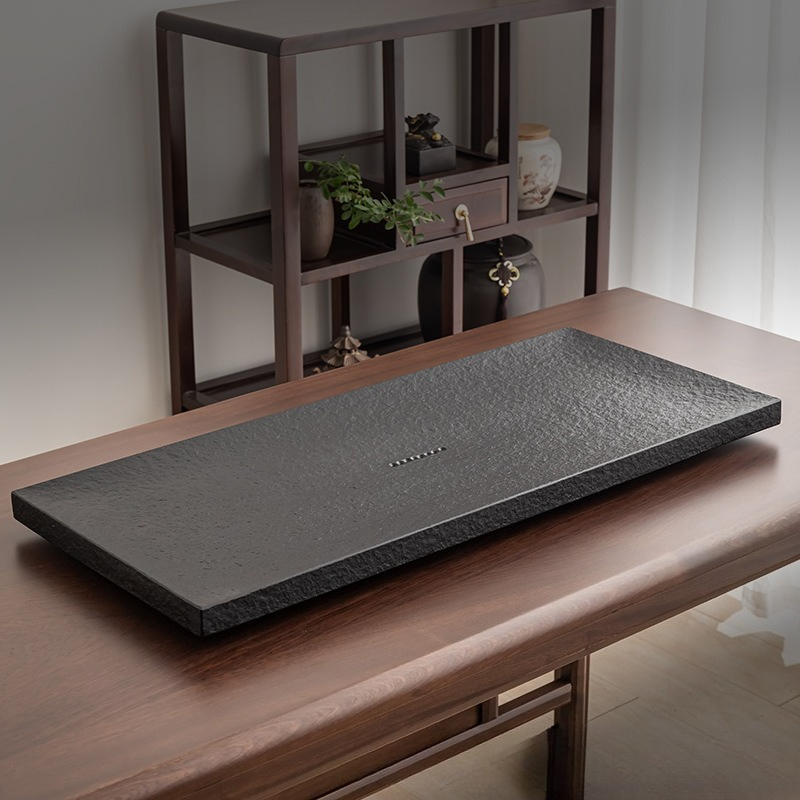 Natural Black Stone Tea Tray,  - Desk Setup Black review and price