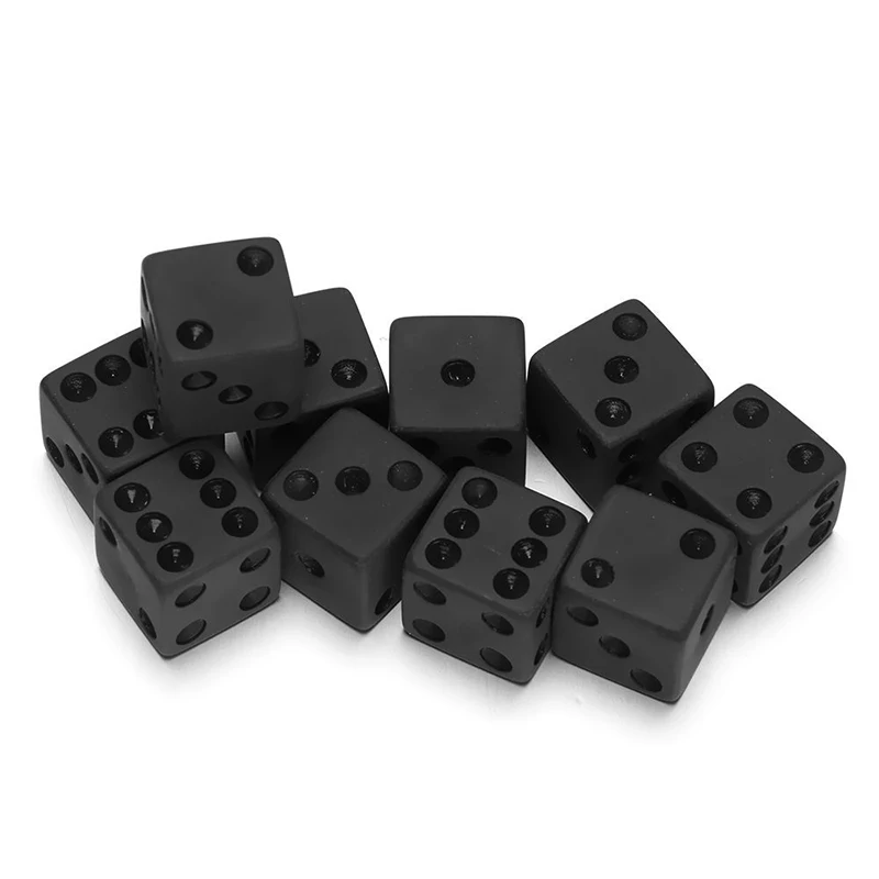 7pcs/lot Matte Black Dice Set  - Desk Setup Black review and price