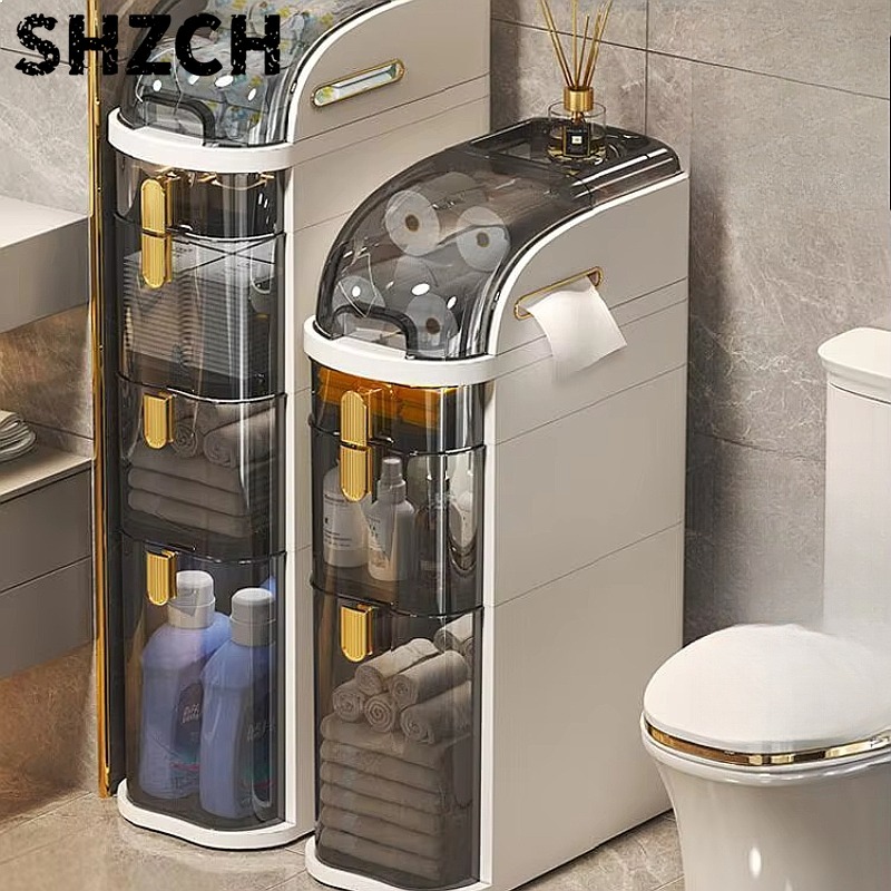 Slim Bathroom Storage Cabinet  - Drawer Organizer Bamboo review and price