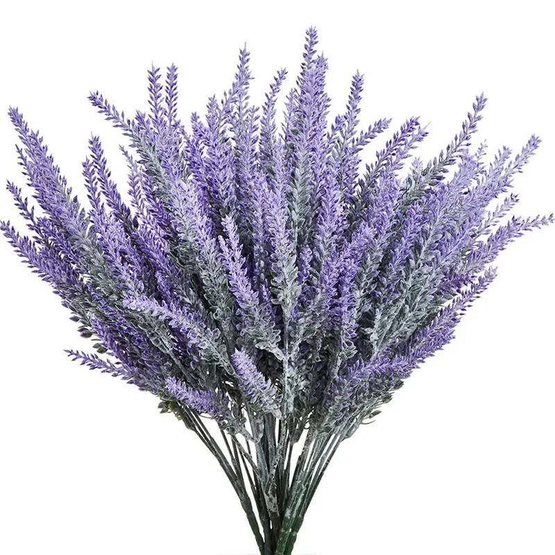 1 Bundle Purple Artificial Lav - Desk Setup Plants review and price