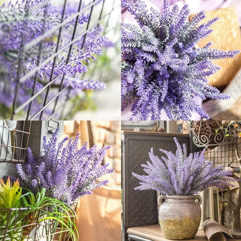 1 Bundle Purple Artificial Lav - Desk Setup Plants review and price