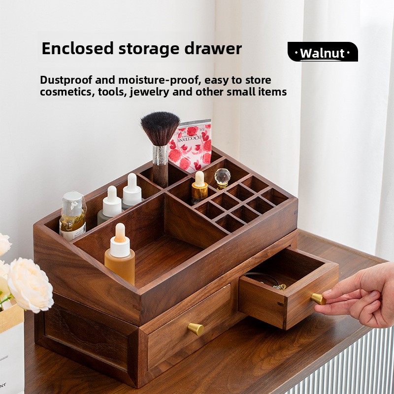 Solid Wood Double Layer Organi - Drawer Organizer Bamboo review and price