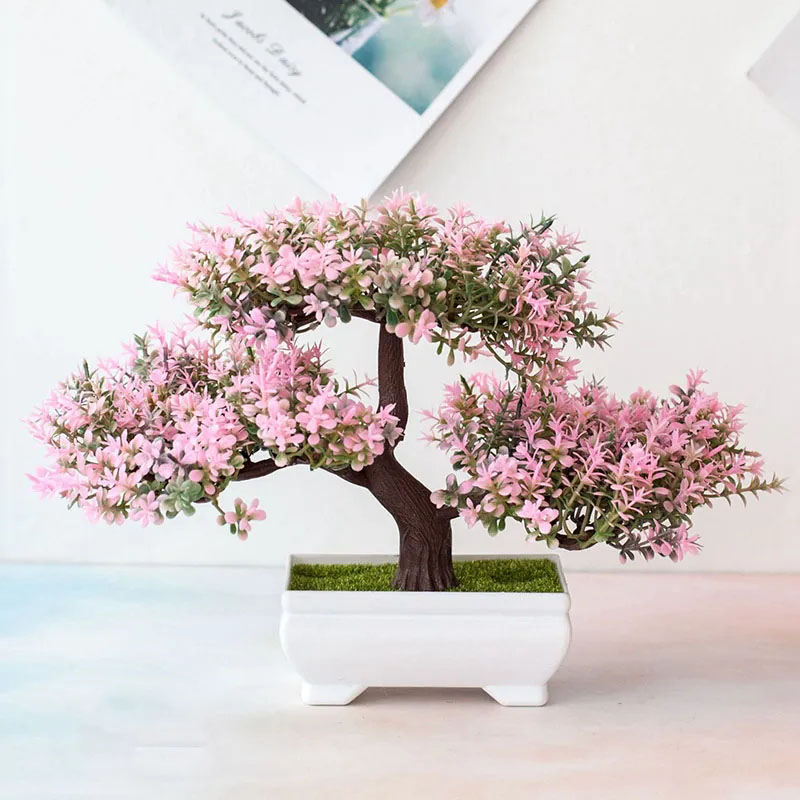 Artificial Plants Bonsai Fake  - Desk Setup Plants review and price