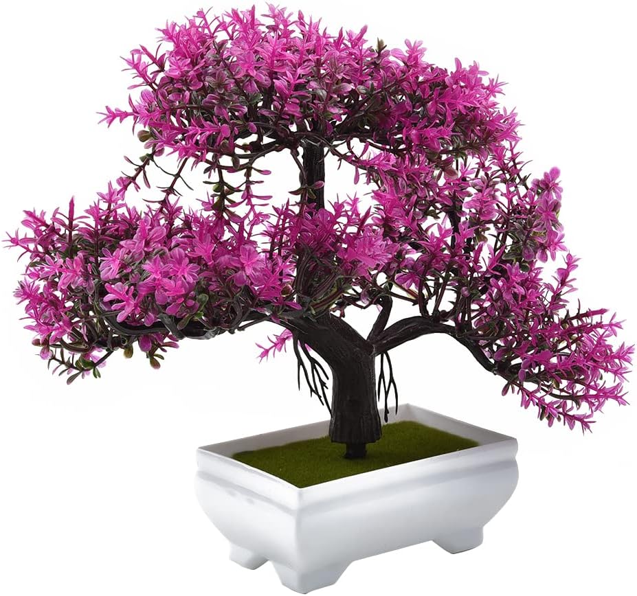 Artificial Plants Bonsai Fake  - Desk Setup Plants review and price