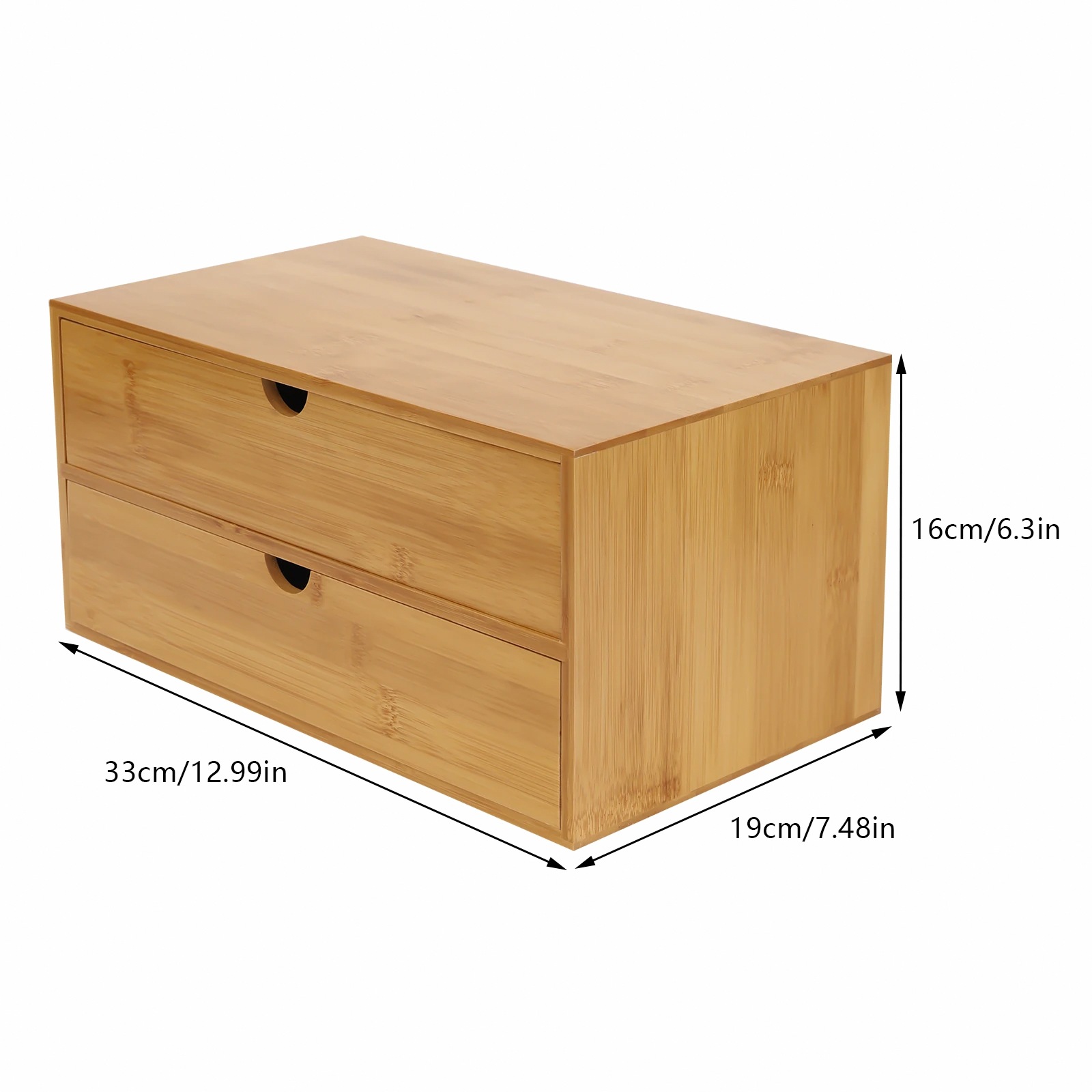 Desk Organizer, 2-Drawer Offic - Drawer Organizer Bamboo review and price