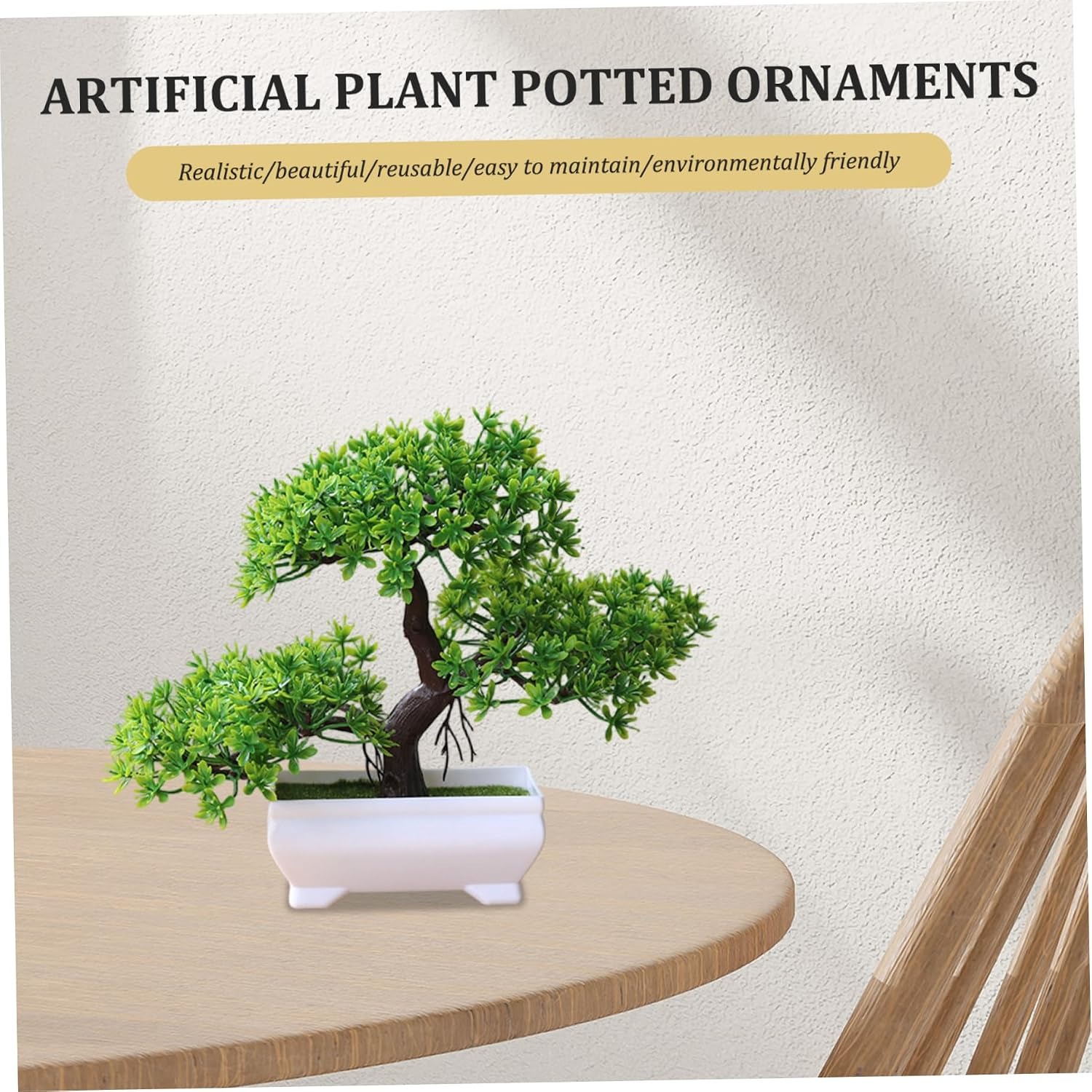 1/2Pcs Artificial Bonsai Tree  - Desk Setup Plants review and price